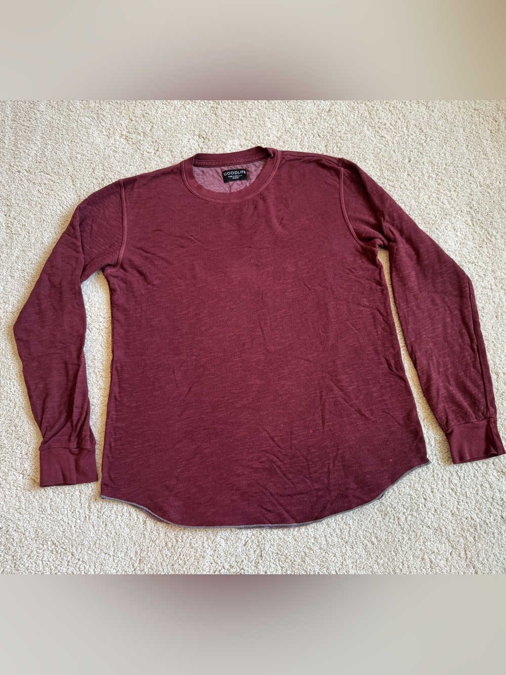 Men’s Goodlife Double Layer Long Sleeve Crewneck Shirt